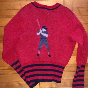 Vintage baseball cardigan